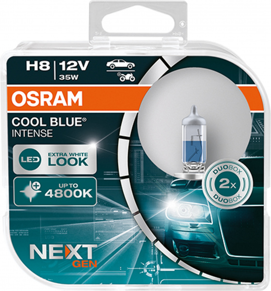 OSRAM H8 12V 35W Cool Blue INTENSE NextGeneration 4800K +100% Set - 2 Stück